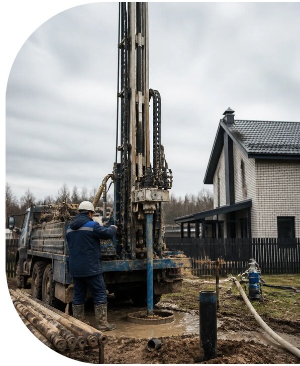 Бурение скважин на воду под ключ в Октябрьском от 124284 р. | АПаруса-Ктб
